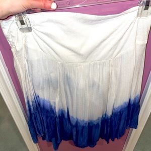 Blue Dipped Skirt